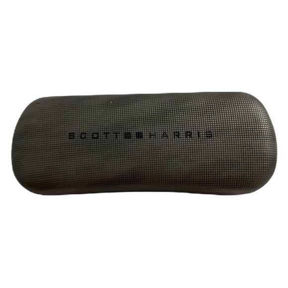 Scott Harris Clamshell Glasses Case Gray and Black - Picture 1 of 4